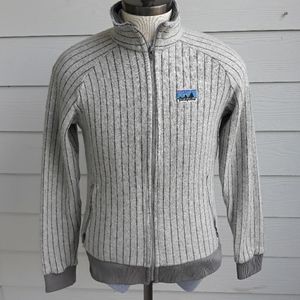 PATAGONIA Retro Grey Striped Full Zip M Jacket